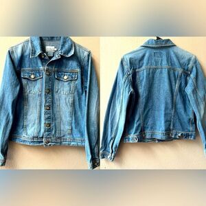 VINTAGE 90’s/Y2K CALVIN KLEIN 100% COTTON DENIM JEAN JACKET WOMENS SIZE M